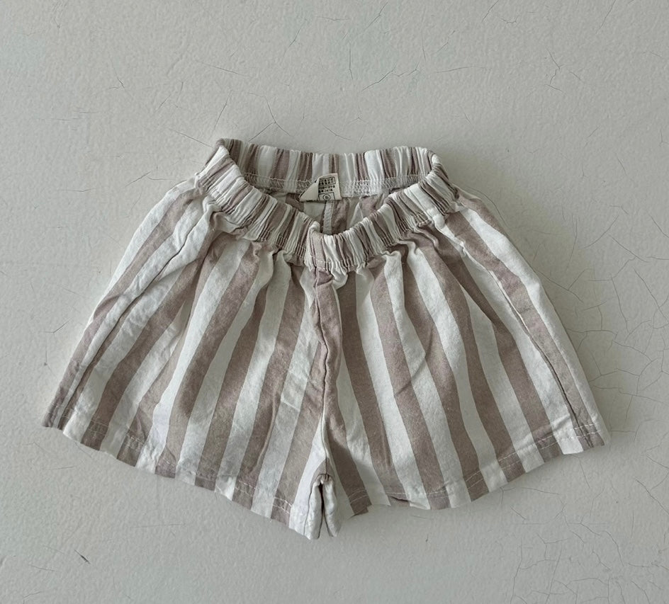 Johnny Striped Cotton Shorts