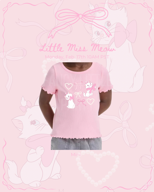 Little Miss Meow - Ribbed Mini Tee