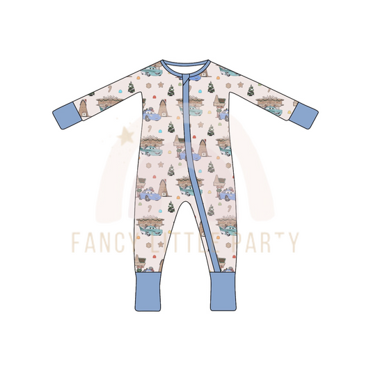 Cars Bakery Lane Infant Ribbed Bamboo Romper