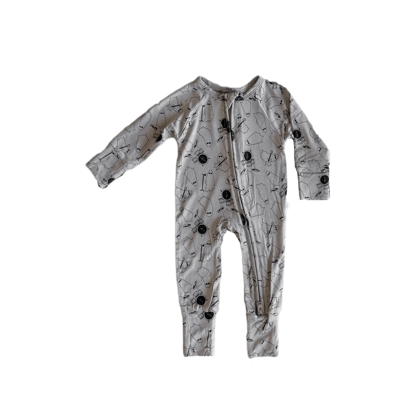 The Ghouls Bamboo Zip Romper